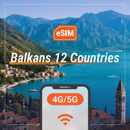 Balkans 12 Countries | eSIM QR Code