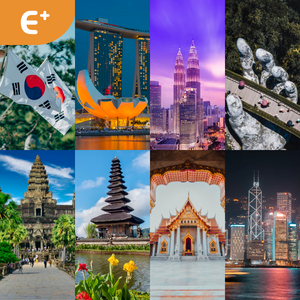 Asie 8 destinations | Code QR eSIM