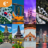 Asien 8 Reiseziele | eSIM-QR-Code