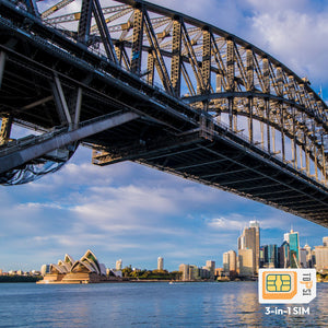 Australien Reisedaten-SIM-Karte 1 GB 3 GB