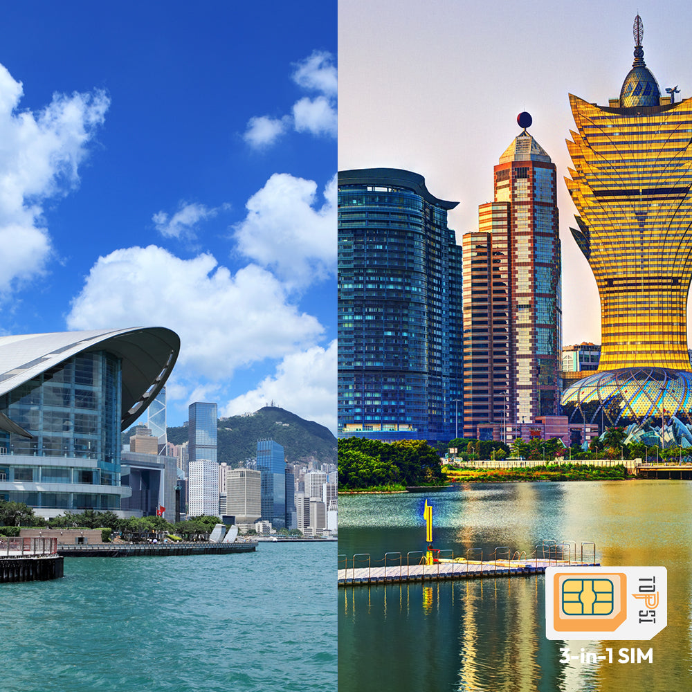 Hong Kong+Macau Travel Data SIM Card