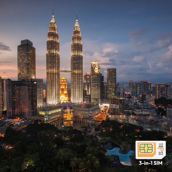 말레이시아 여행 데이터 SIM 카드 1GB/3GB/5GB