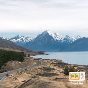 New Zealand Travel Data SIM Card 1GB 3GB