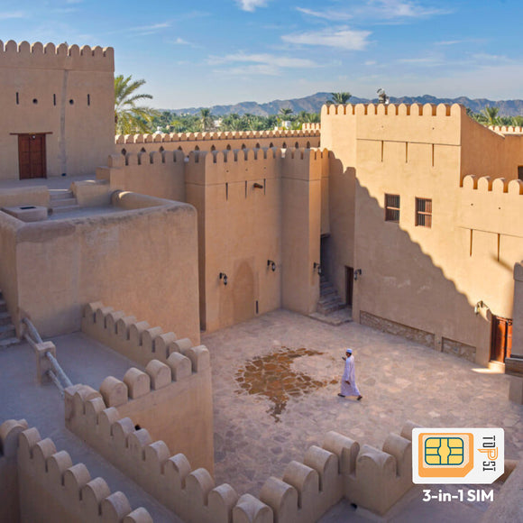Oman Travel Data SIM Card 1GB 3GB