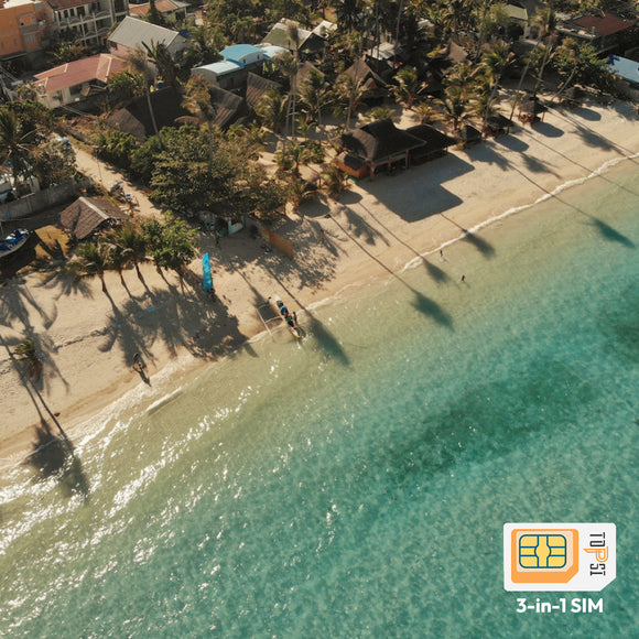 Carte SIM de données de voyage aux Philippines 1 Go 3 Go 5 Go
