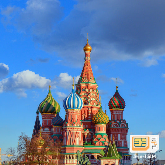 Russia Travel Data SIM Card 1GB 3GB