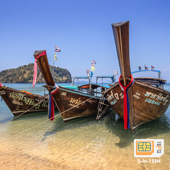 Thailand Travel Data SIM Card 1GB/3GB/5GB