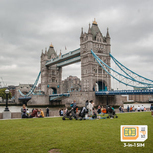 Vereinigtes Königreich, UK-Reisedaten-SIM-Karte, 1 GB, 3 GB, 5 GB