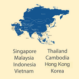 Asie 8 destinations | Code QR eSIM